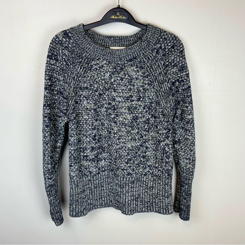 Universal Thread Knit Raglan Sweater Navy Large - Picture 1 of 5
